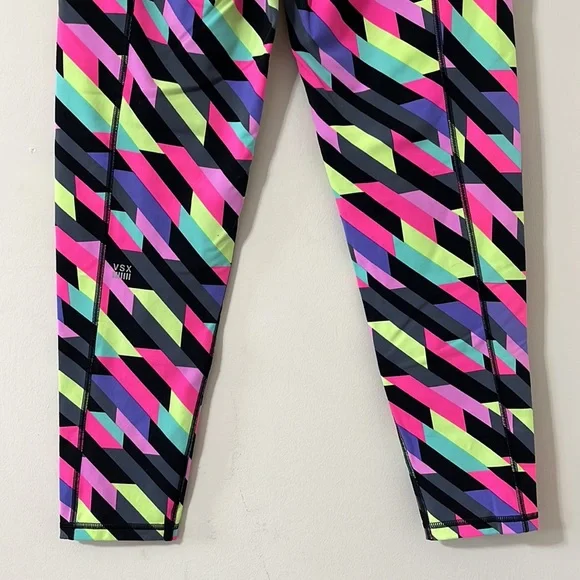 Victoria’s Secret Sport Knockout Neon Geometric Pattern High Rise Leggings - Picture 6 of 7